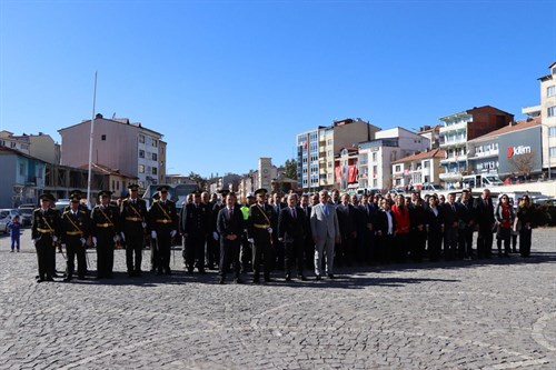 29 Ekim Cumhuriyet Bayramı Çelenk Sunma Töreni Yapıldı